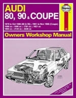 Reparaturanleitung Audi 80, 90 & Coupe Petrol (79 - Nov 88) up to F (VERSANDKOSTENFREI)