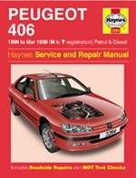 Reparaturanleitung Peugeot 406 Petrol & Diesel (96 - Mar 99) + Lexikon English - Deutsch