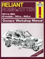 Reparaturanleitung Reliant Robin & Kitten (73 - 83) up to A  (VERSANDKOSTENFREI)