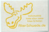 Alter-Schwede Volvo Elch Aufkleber Transparent mit Text und gelben Druck ca. 11x7cm (VERSANDKOSTENFREI)
