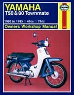 Reparaturanleitung Yamaha T50 and 80 Townmate (83 - 95)  (VERSANDKOSTENFREI)