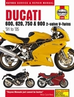 Reparaturanleitung Ducati 600, 750 and 900 2-valve V-Twins (Bj. 1991 - 2005) (VERSANDKOSTENFREI)