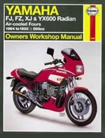 Reparaturanleitung Yamaha FJ, FZ, XJ and YX600 Radian (84 - 92)  (VERSANDKOSTENFREI)