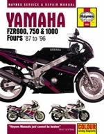 Reparaturanleitung Yamaha FZR600, 750 and 1000 Fours (87 - 96) (VERSANDKOSTENFREI)