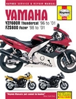 Reparaturanleitung Yamaha YZF600R Thundercat & FZS600 Fazer (96 - 03)  (VERSANDKOSTENFREI)