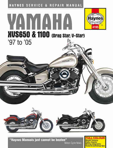 Reparaturanleitung Yamaha XVS650 & 1100 Drag Star / V-Star  (97 - 05)  (VERSANDKOSTENFREI)
