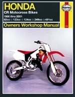 Reparaturanleitung  Honda CR Motocross Bikes (86 - 01)   (VERSANDKOSTENFREI)