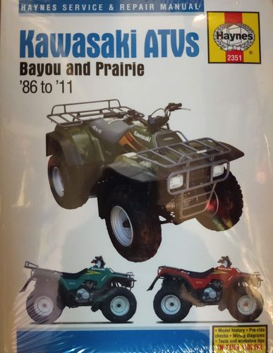 Reparaturanleitung Kawasaki Bayou 220/250/300 & Prairie 300 ATV Quad (86 - 11) (VERSANDKOSTENFREI)