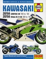 Reparaturanleitung Kawasaki ZX750 ( Ninja ZX-7 and ZXR750 ) Fours (89 - 96)  (VERSANDKOSTENFREI)