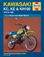 Reparaturanleitung Kawasaki KC, KE and KH100 (75 - 99)  (VERSANDKOSTENFREI)