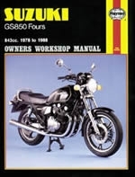 Reparaturanleitung Suzuki GS850 Fours (78 - 88)  (VERSANDKOSTENFREI)