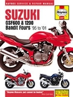 Reparaturanleitung Suzuki GSF600 & 1200 Bandit Fours (95 - 06)  (VERSANDKOSTENFREI)