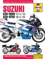 Reparaturanleitung Suzuki GSX-R600 and 750 (96 - 00)  (VERSANDKOSTENFREI)