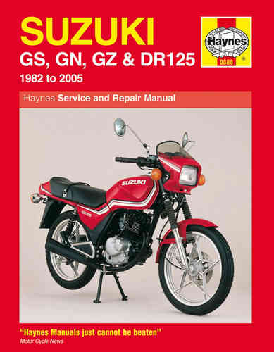Reparaturanleitung Suzuki GS, GN, GZ &amp; DR125 Singles (82 - 05)  (VERSANDKOSTENFREI)