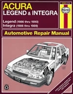 Reparaturanleitung Acura Integra and Legend (86 - 90)  (VERSANDKOSTENFREI)