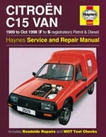 Reparaturanleitung Citroen C15 Van Petrol &amp; Diesel 1989 - Oct 1998 (VERSANDKOSTENFREI)