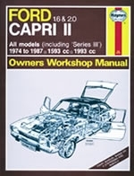 Reparaturanleitung Ford Capri II (& III) 1.6 & 2.0 (74 - 87) up to E  (VERSANDKOSTENFREI)