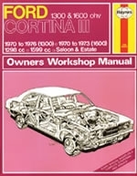 Reparaturanleitung Ford Cortina Mk III 1300 & 1600 (70 - 76) up to P (VERSANDKOSTENFREI)