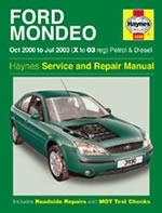 Reparaturanleitung Ford Mondeo Petrol & Diesel (Oct 00 - Jul 03) X to 03 (VERSANDKOSTENFREI)