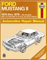 AVK RB Vorgemerkt Reparaturanleitung Ford Mustang II (74 - 78) ( Versandkostenfrei )