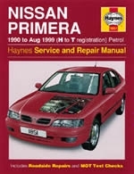 Reparaturanleitung Nissan Primera Petrol (90 - Aug 99) H to T (VERSANDKOSTENFREI)