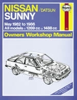 Reparaturanleitung Nissan Sunny Petrol (May 82 - Oct 86) up to D (VERSANDKOSTENFREI)