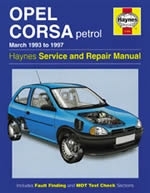 Reparaturanleitung Opel Corsa Petrol (Mar 93 - 97) (VERSANDKOSTENFREI)