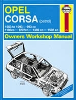 Reparaturanleitung Opel Corsa Petrol (83 - Mar 93) (VERSANDKOSTENFREI)