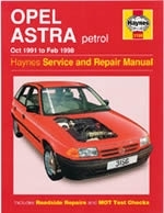 Reparaturanleitung Opel Astra Petrol (Oct 91 - Feb 98) (VERSANDKOSTENFREI)