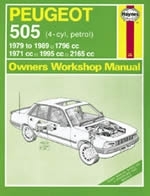 Reparaturanleitung Peugeot 505 Petrol (79 - 89) up to G (VERSANDKOSTENFREI)