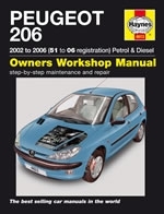 Reparaturanleitung Buch Peugeot 206 Petrol & Diesel (01 - 06) (VERSANDKOSTENFREI)