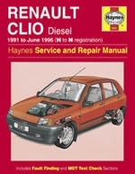 Reparaturanleitung Renault Clio Diesel (91 - June 96) H to N (VERSANDKOSTENFREI)