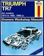Reparaturanleitung Triumph TR7 (75 - 82) up to Y (VERSANDKOSTENFREI)