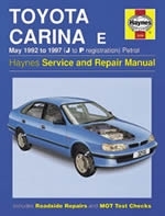 Reparaturanleitung Toyota Carina E Petrol (May 92 - 97) J to P (VERSANDKOSTENFREI)