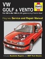 Reparaturanleitung VW Golf & Vento Petrol & Diesel (Feb 92 - Mar 98) J to R (VERSANDKOSTENFREI)